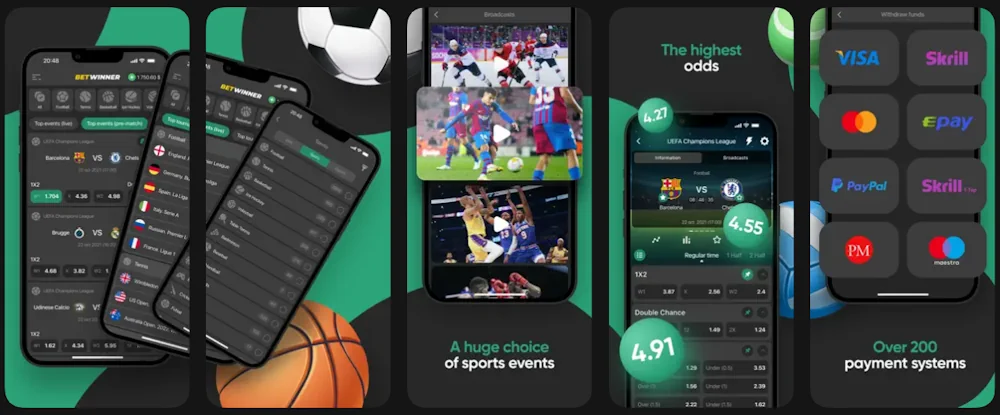 Betwinner App App Store Screenshot